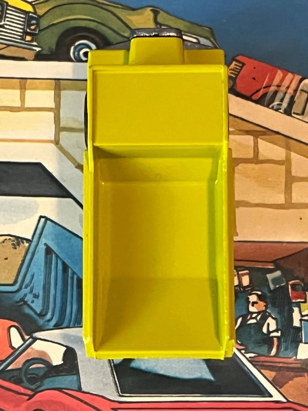 Vintage Matchbox Superfast No. 28 Mack Dump Truck Yellow Green Lesney England